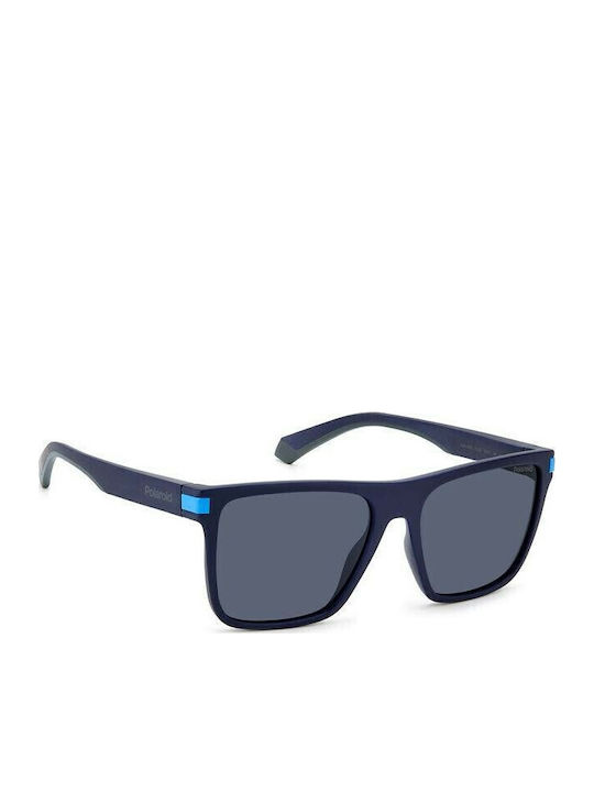 Polaroid Unisex Γυαλιά Ηλίου με Navy Μπλε Κοκκάλινο Σκελετό και Μπλε Polarized Φακό PLD2128/S FLL/C3