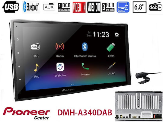 Pioneer Car Audio System 2DIN (Bluetooth/USB/AUX/WiFi/GPS/Apple-Carplay/Android-Auto) with Touch Screen 6.8"