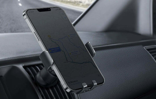 Baseus Metal Age II Car Mobile Mount 4.7" - 6.7" with Adjustable Hooks Red/Black