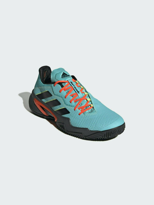 Adidas Barricade Bărbați Pantofi Tenis Terenuri de lut Pulse Aqua / Core Black / Pulse Lime