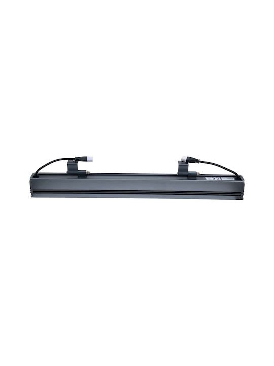 GloboStar Außenstehlampe LED Wall Washer 9W mit Kaltweißem Licht IP65 Grau