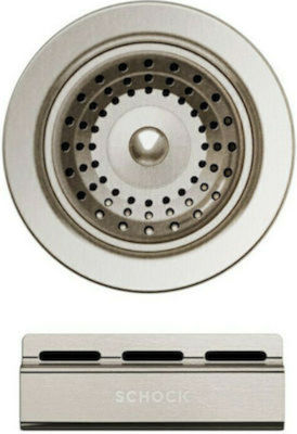 Schock Stainless Steel Valve Sink with Overflow Silver