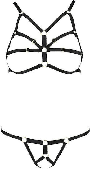 Passion Devil Collection Armanda Set Sexy Σετ Εσωρούχων Black 2τμχ