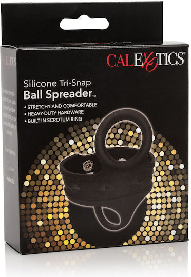 Calexotics Silicone Tri-Snap Ball Spreader Cock Ring Schwanz & Hoden Silikon Schwarz