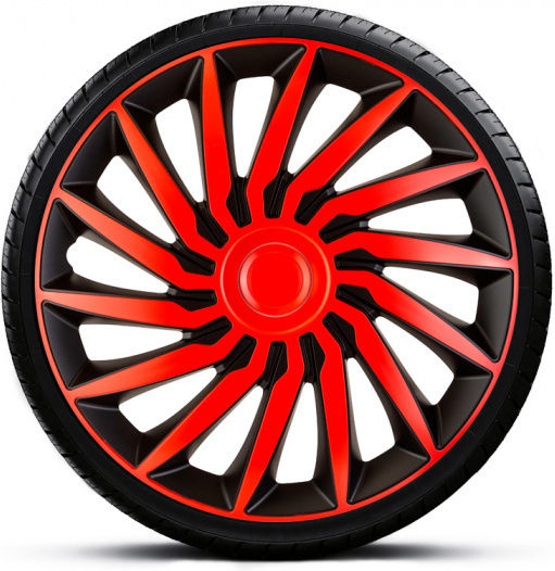 Autostyle Σετ Τάσια Αυτοκινήτου Kendo 4τμχ 15" Κόκκινο/Μαύρο