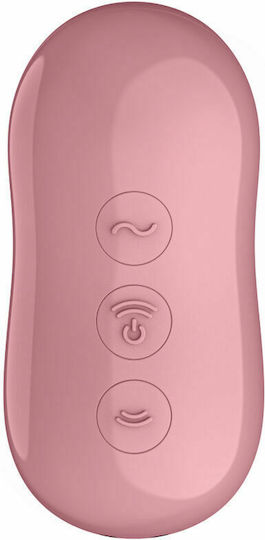 Satisfyer Clitoris Sucker & Vibrator Cotton Candy Αναρροφητής Αιδοίου με Δόνηση Light Red