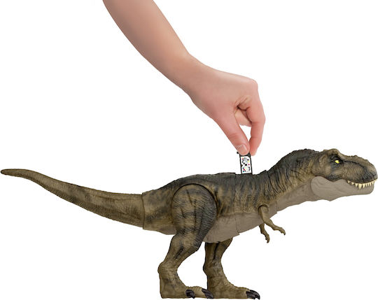 Φιγούρα Δράσης T-Rex "Χτυπάει" & Καταβροχθίζει Jurassic World Δεινόσαυρος με Ήχους για 4+ Ετών 25.5εκ.