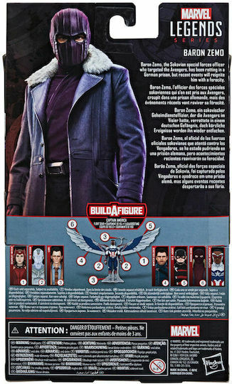 Action-Figur Baron Zemo Marvel Legenden für 4+ Jahre Jahre 15cm.
