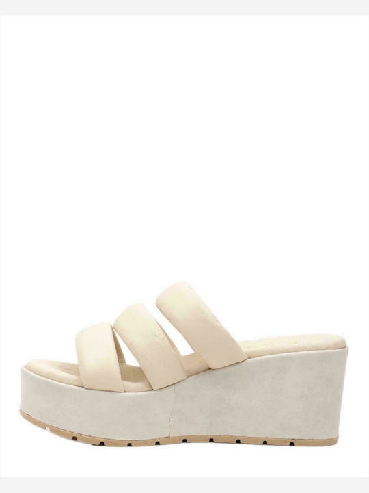 Women's Leather Platforms ZAKRO COLLECTION 1056 OFF WHITE SS22 WHITE_OFF