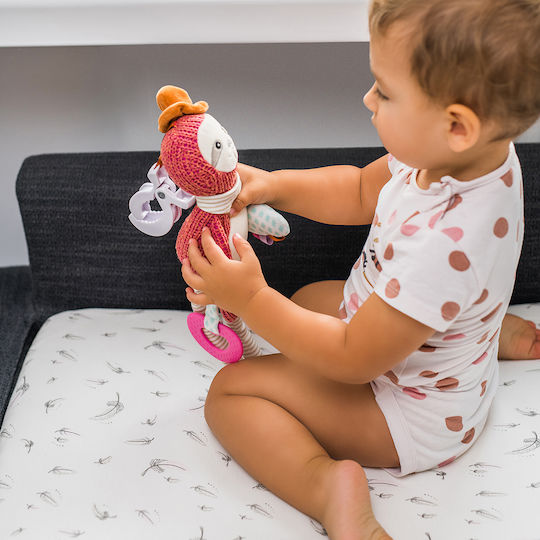 Babyono Jucărie Suspendată Auto Cu Teether Ursuleț Leon Pentru Nou-Născuți
