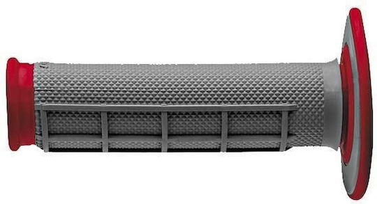 Renthal Ръкохватки за Мотоциклет MX Diamond Waffle Dual Compound в Сив Цвят