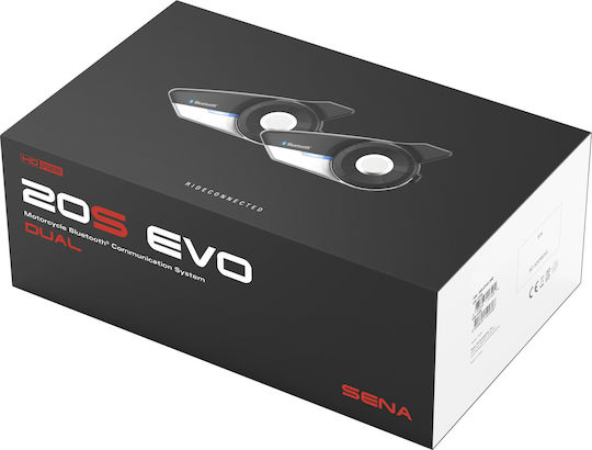 Sena 20S Evo Duo Διπλή Ενδοεπικοινωνία για Κράνος Μηχανής με Bluetooth