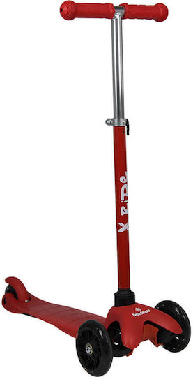 Bebe Stars Kids Scooter X-Ride 3-Wheel for 3+ Years Red