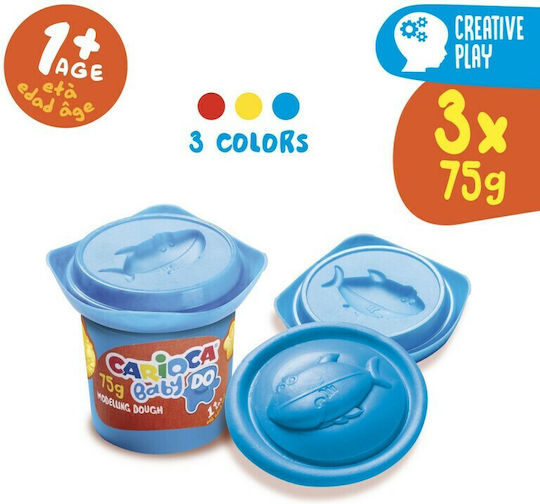 Carioca 3 Modelling Dough Plasticines Baby Do for 1+ Years