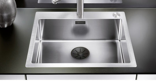 Blanco In Fino Valve Sink with Overflow Black 239975