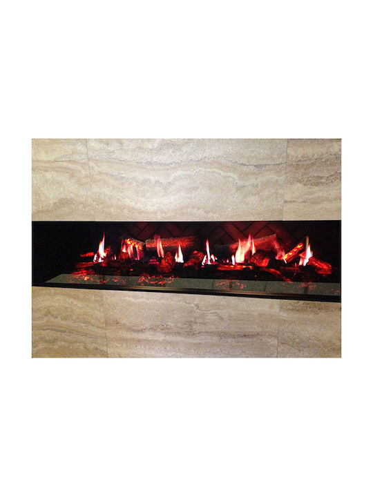 Dimplex Opti V Single Wall Mounted Electric Fireplace 70W 73.6x45cm Black