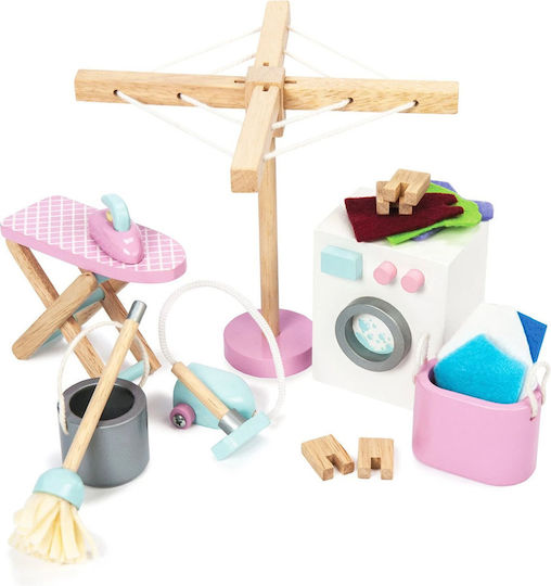 Le Toy Van Wooden Furniture Set Laundry Room Furniture for Dollhouse