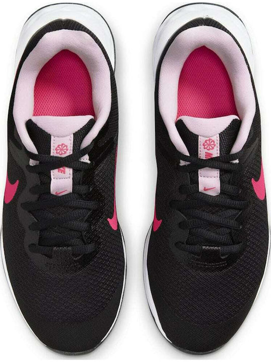 Revolution Revolution 6 Kids Sports Shoes Running with Laces Black / Hyper Pink / Pink Foam