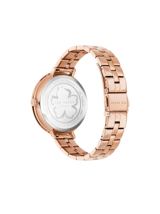 Ted Baker Magnolia Watch with Pink Gold Metal Bracelet