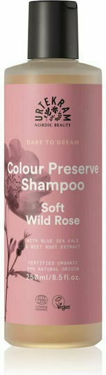 Urtekram Soft Wild Rose Shampoos Glanz für Gefärbt Haare 250ml