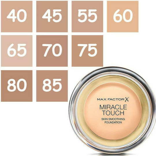 Max Factor Miracle Touch Compact Make Up 45 Warm Almond 11.5gr