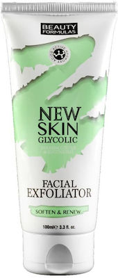 Beauty Formulas Skin Glycolic Facial Exfoliator Soft Smooth Skin 100ml