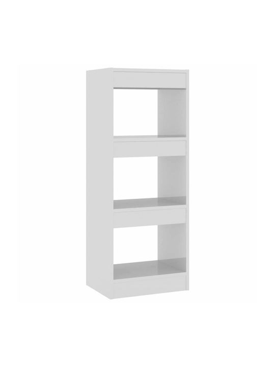 Bookcase Glossy white 40x30x103cm