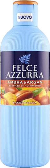 Felce Azzurra Amber & Argan Bubble Bath Gel with Almond & Woody Scent 650ml