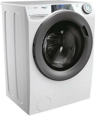Candy Washing Machine 9kg with Steam Technology 1400 Rounds Snap & Wash RP 496BWMR/1-S