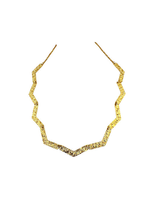 Rebecca Skyline Necklace from Pink Gold Plated Steel