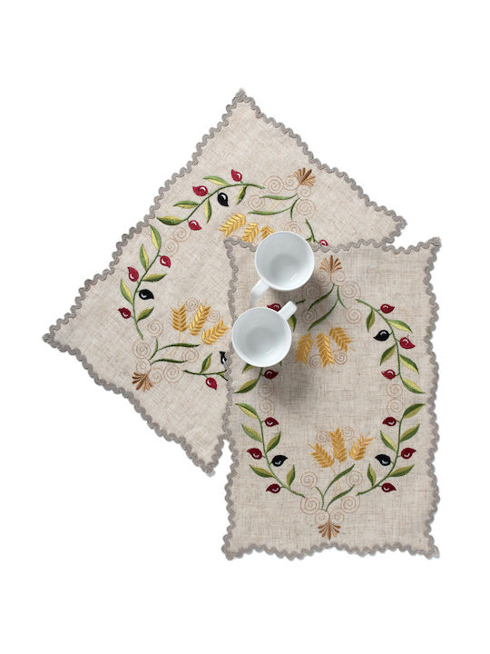 Silk Fashion Σουπλά Υφασμάτινο Μπεζ 45x30cm 12τμχ Silk Fashion Σουπλά Υφασμάτινο Μπεζ 45x30cm 12τμχ