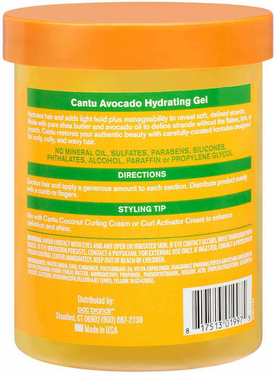 Cantu Avocado Hydrating Gel de păr 524ml