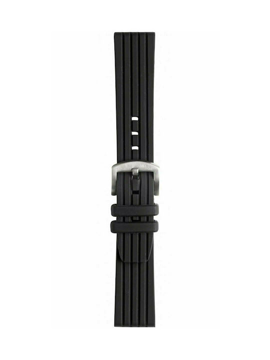 Morellato Brenta Rubber Strap Black 26mm