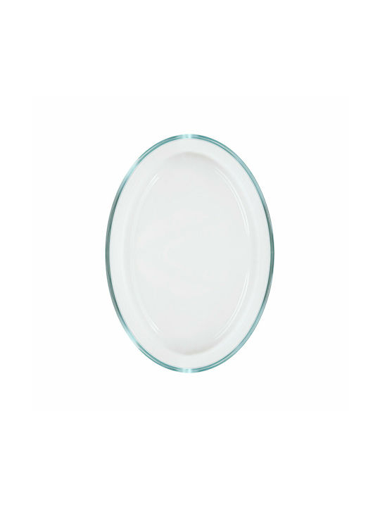 Estia Crystal Οβάλ Πυρίμαχο Σκεύος Γυάλινο 35x25x7cm