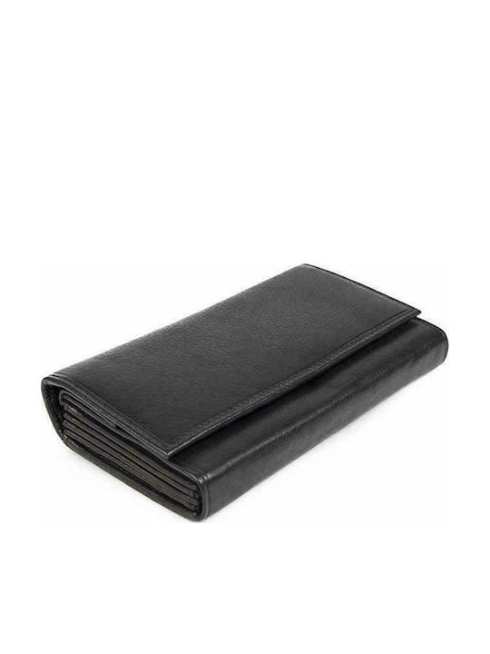 AN Large Leather Women's Wallet Classic Black