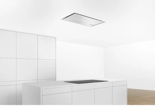 Bosch Απορροφητήρας Νησίδα 90cm Λευκός με Wi-Fi