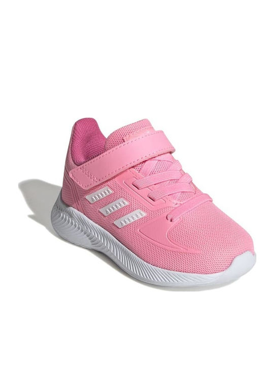 Fortarun Runfalcon 2.0 I Kids Sports Shoes Running with Hoop & Loop Closure Beam Pink / Cloud White / Pulse Magenta