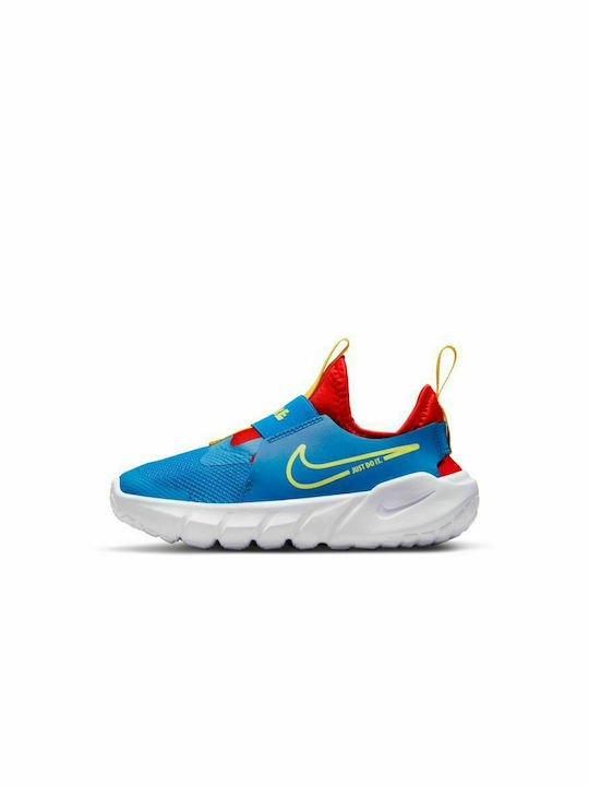 Nike Παιδικά Sneakers Flex Runner 2 Slip-on Photo Blue / University Red / University Gold / Atomic Green