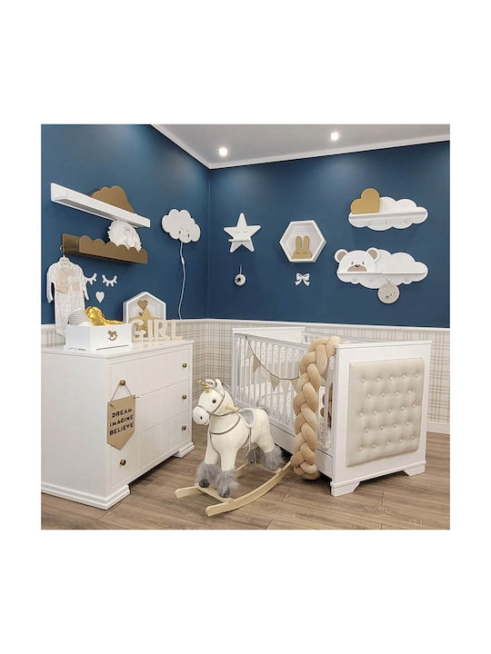 Baby Smile Κούνια Andriana για Στρώμα 70x140cm