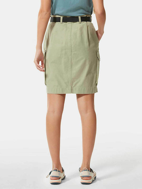 The North Face High Waist Mini Skirt in Green color