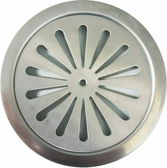 Stainless Steel Rack Floor with Diameter 100mm Silver