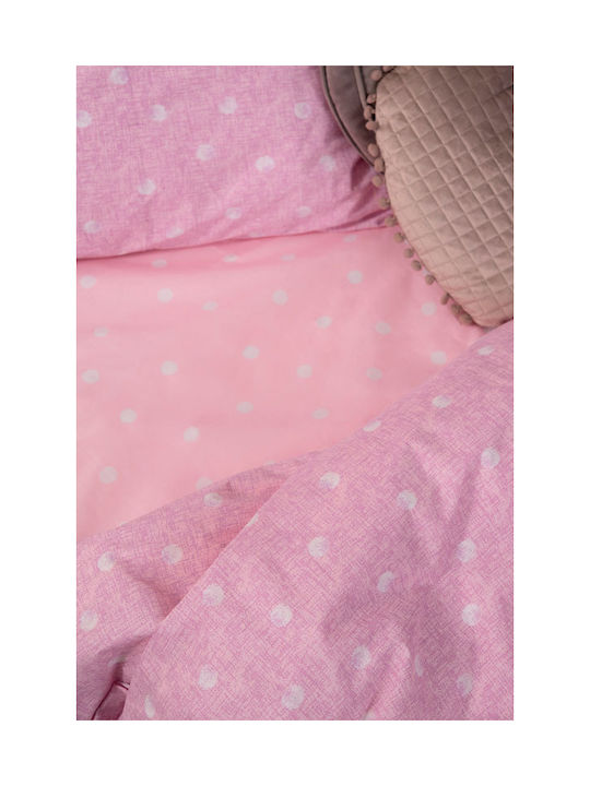 Palamaiki Sheet Set Semi-double Cotton Fleck Lilac 170x260cm 3pcs
