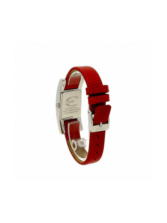 Just Cavalli Uhr mit Rot Lederarmband