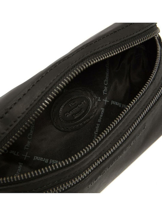 Toronto Leather Belt Bag Black