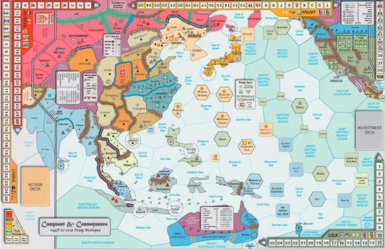 Board Game Conquest & Consequence for 2-3 Players 12+ Years Old (EN) GMT Games
