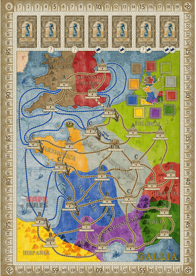 Erweiterungsspiel Concordia: Gallia / Corsica (EN) für 2-5 Spieler Ab 12+ Jahren Pd Verlag