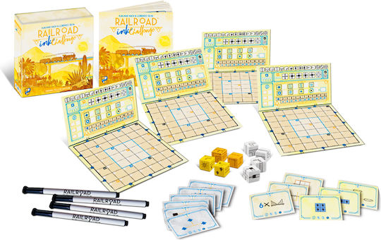 Brettspiel Railroad Ink Challenge für 1-4 Spieler 8+ Jahre (EN) Horrible Guild