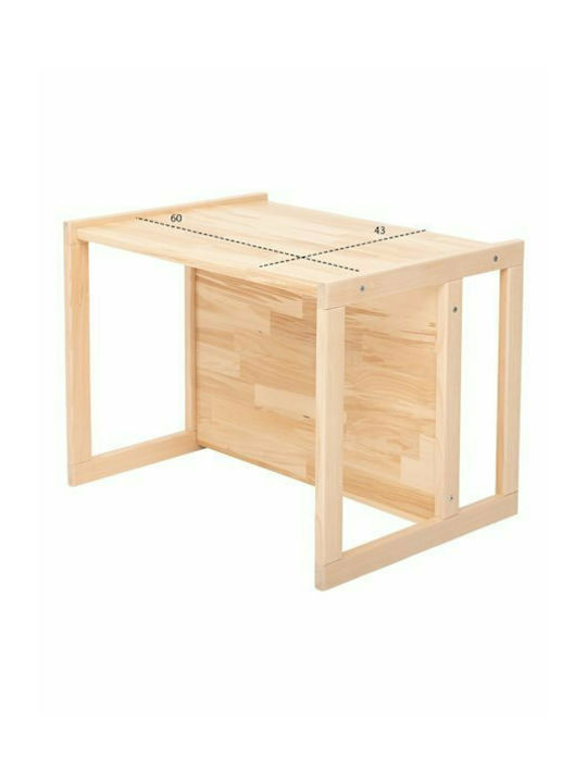 MIKO Kids Table made of Wood Beige HomeMarkt