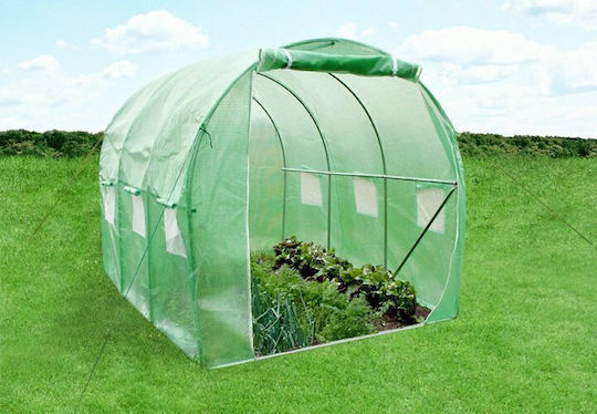 Outsunny Garden Greenhouse Tunnel with Metal Frame 4.5x2x2m