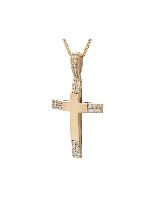 Fa Cad'oro Damen Gold Kreuz 14K